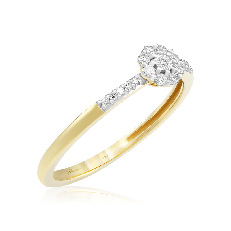 Inel Logodna Aur 18k Diamante BLANCO'S