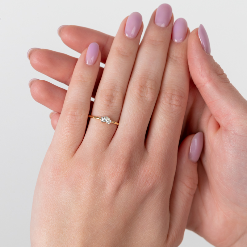 Inel Logodna Toi et Moi Aur 18k Diamante BLANCO'S