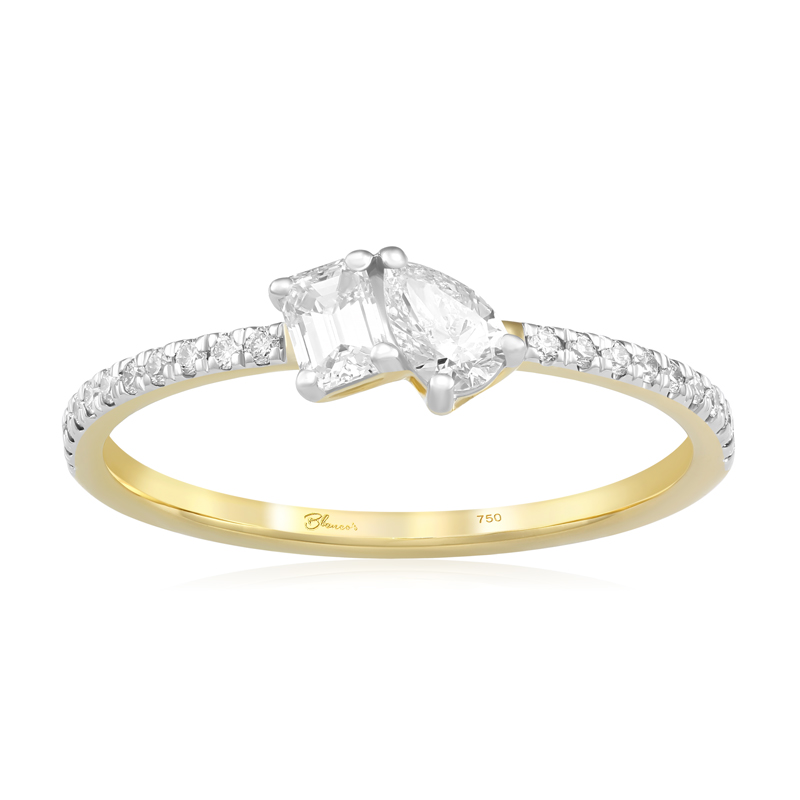 Inel Logodna Toi et Moi Aur 18k Diamante BLANCO'S