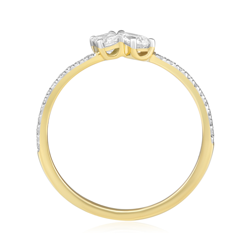 Inel Logodna Toi et Moi Aur 18k Diamante BLANCO'S