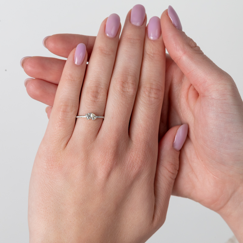 Inel Logodna Toi et Moi Aur 18k Diamante BLANCO'S