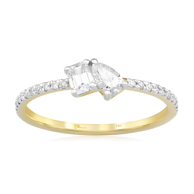 Inel Logodna Toi et Moi Aur 18k Diamante BLANCO'S