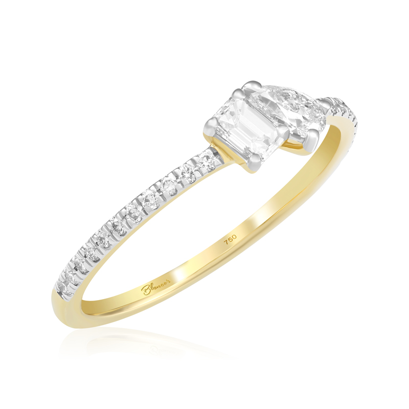 Inel Logodna Toi et Moi Aur 18k Diamante BLANCO'S