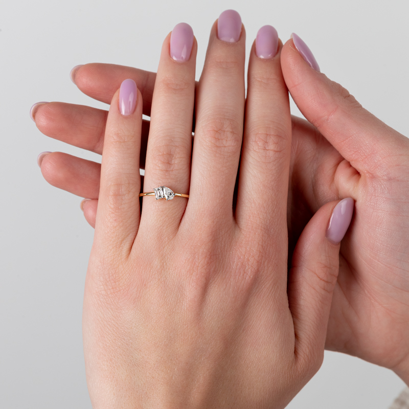 Inel Logodna Toi et Moi Aur 18k Diamante BLANCO'S