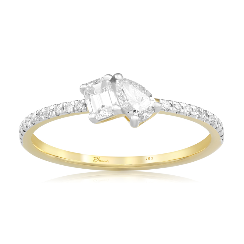 Inel Logodna Toi et Moi Aur 18k Diamante BLANCO'S