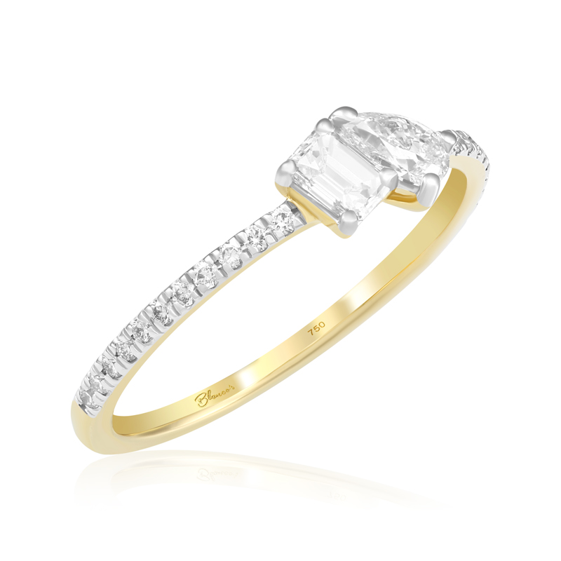 Inel Logodna Toi et Moi Aur 18k Diamante BLANCO'S