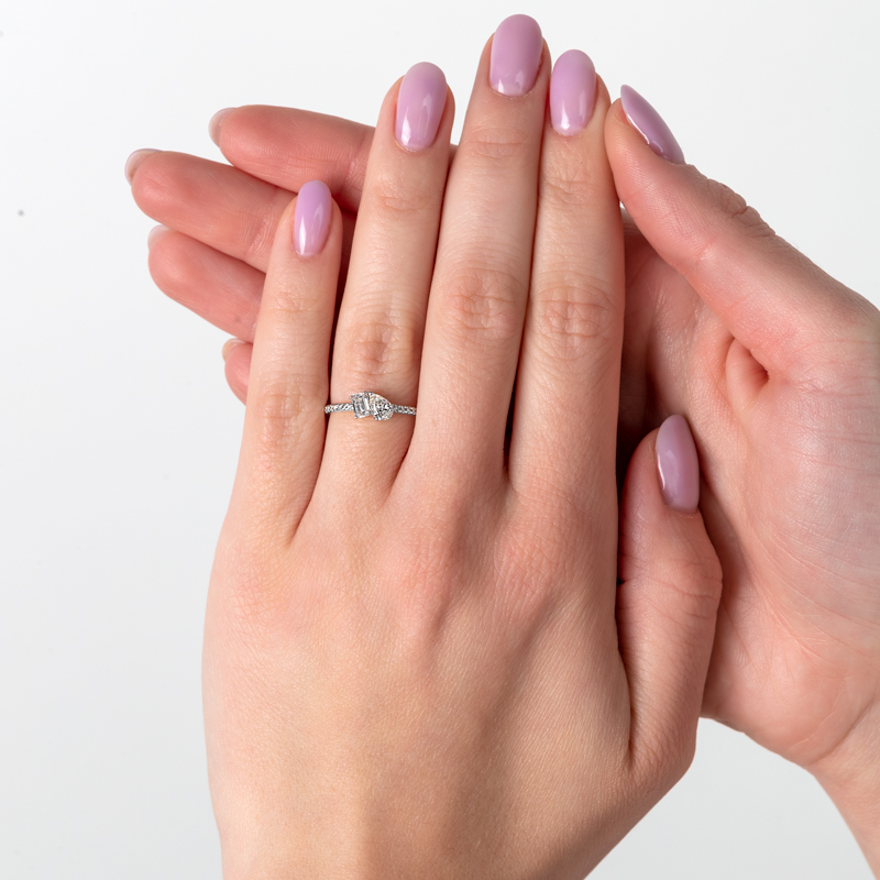 Inel Logodna Toi et Moi Aur 18k Diamante BLANCO'S