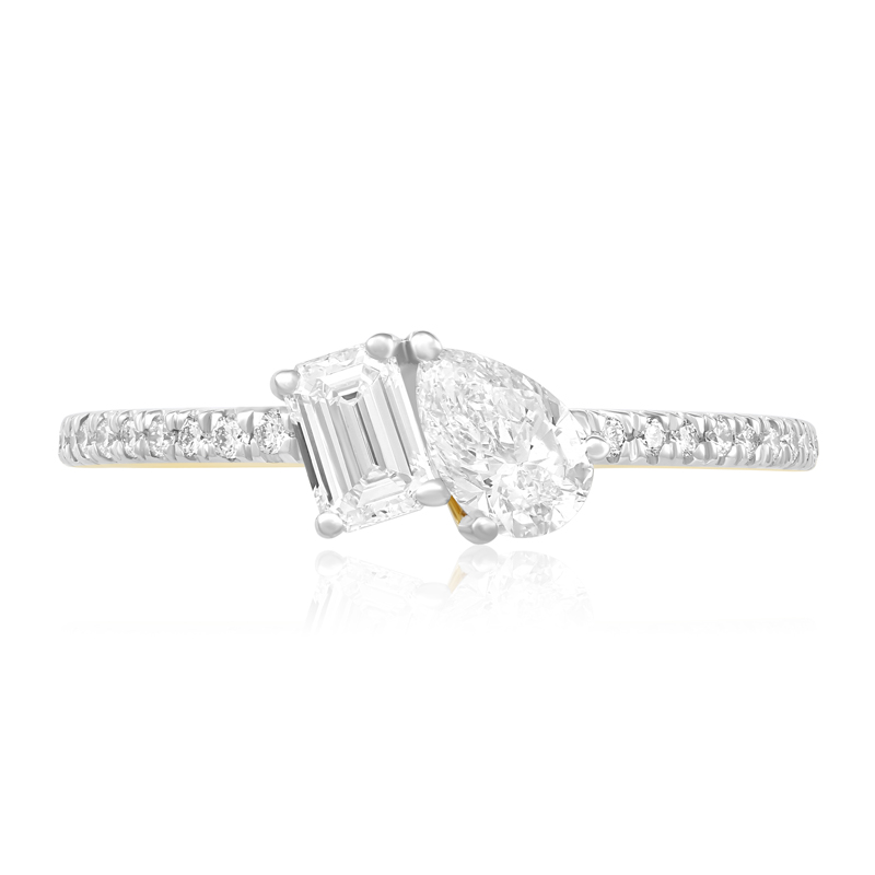 Inel Logodna Toi et Moi Aur 18k Diamante BLANCO'S