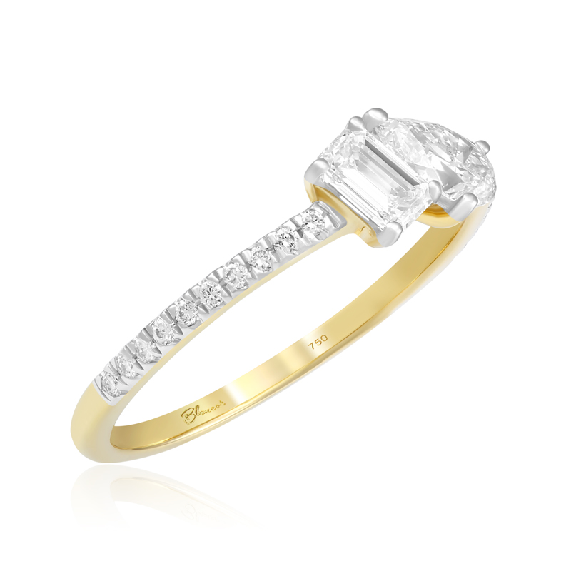 Inel Logodna Toi et Moi Aur 18k Diamante BLANCO'S