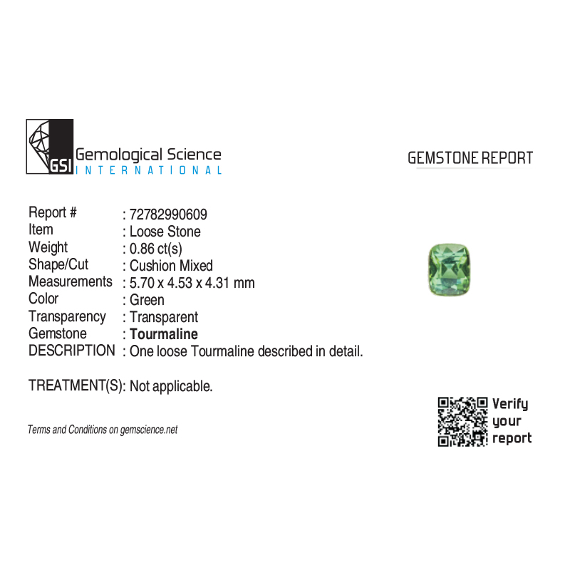 Inel Aur 18k Diamante, Turmalina Verde DERUVO