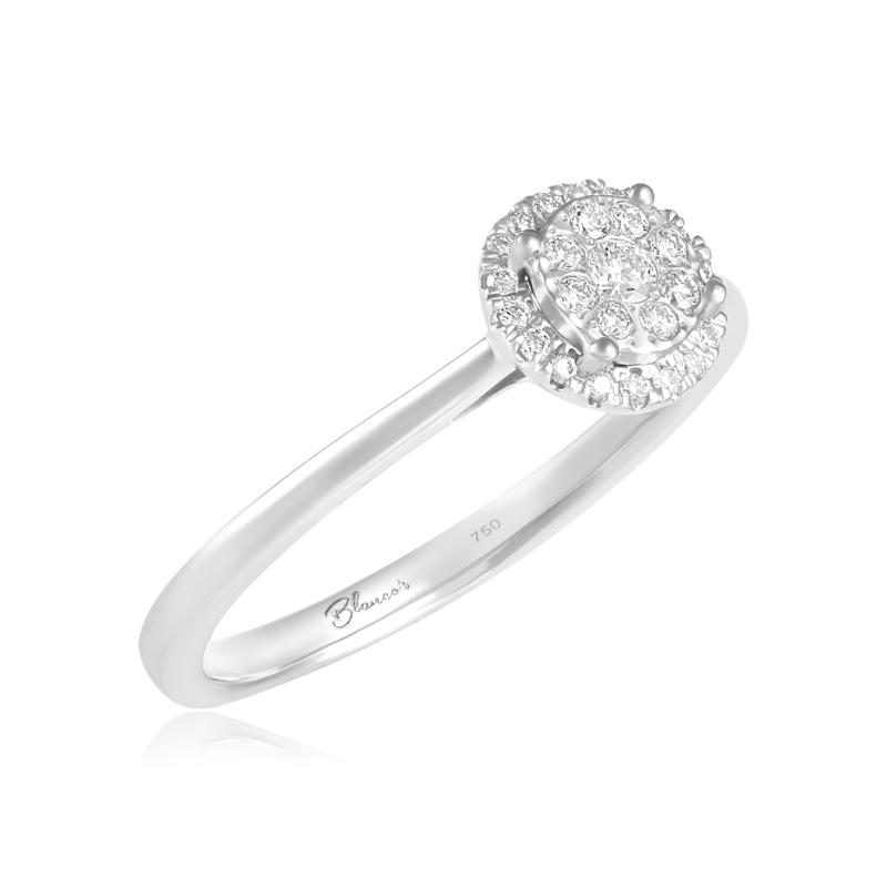 Inel Logodna Aur 18k Diamante BLANCO'S