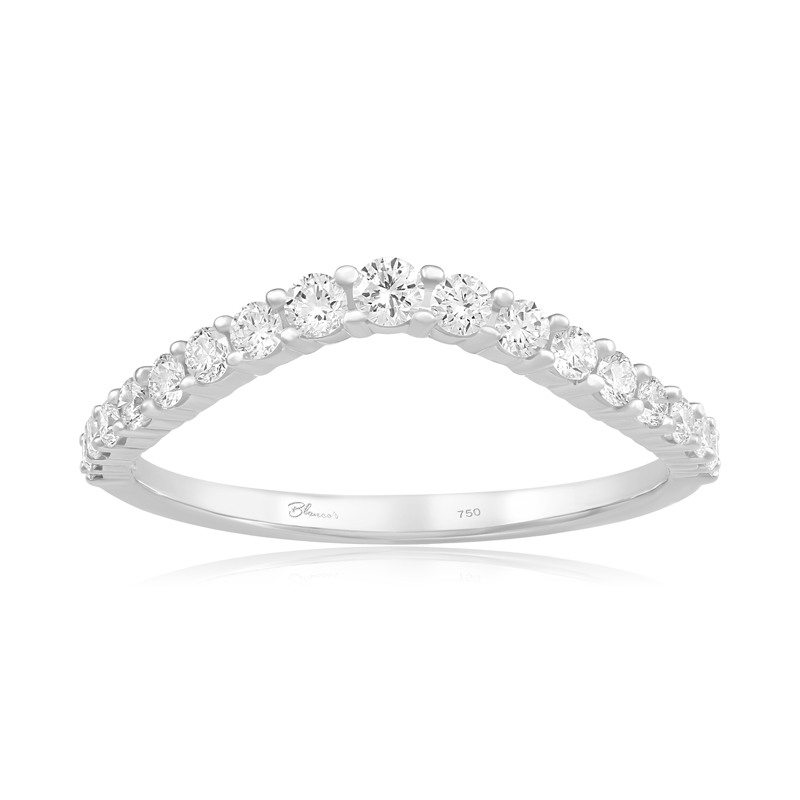 Inel Semi Eternity Aur 18k Diamante BLANCO'S