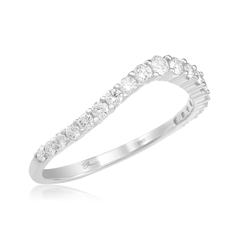 Inel Semi Eternity Aur 18k Diamante BLANCO'S