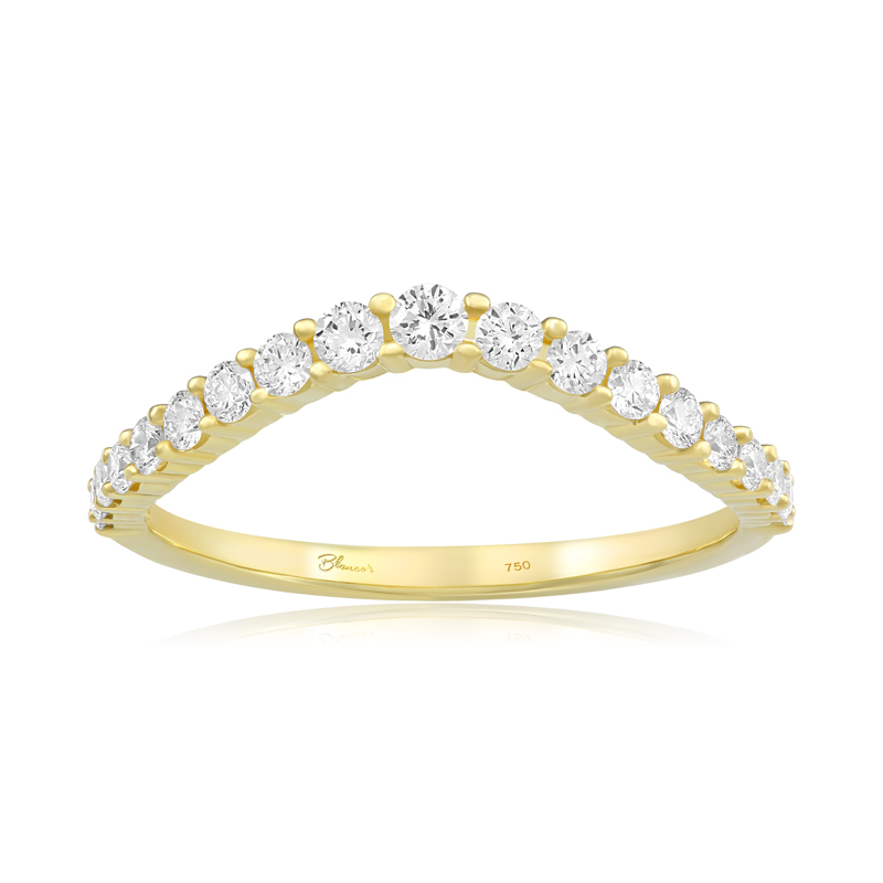 Inel Semi Eternity Aur 18k Diamante BLANCO'S