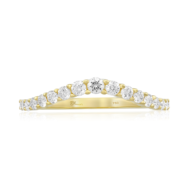 Inel Semi Eternity Aur 18k Diamante BLANCO'S