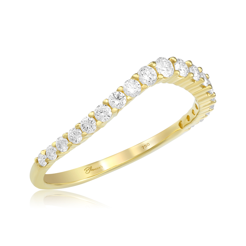 Inel Semi Eternity Aur 18k Diamante BLANCO'S