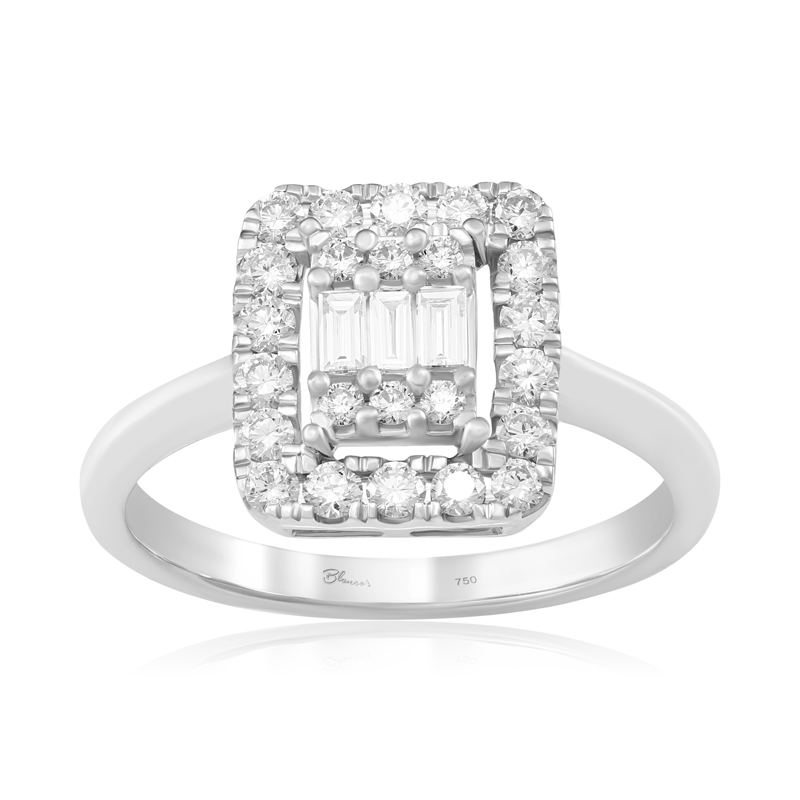 Inel Logodna Aur 18k Diamante BLANCO'S