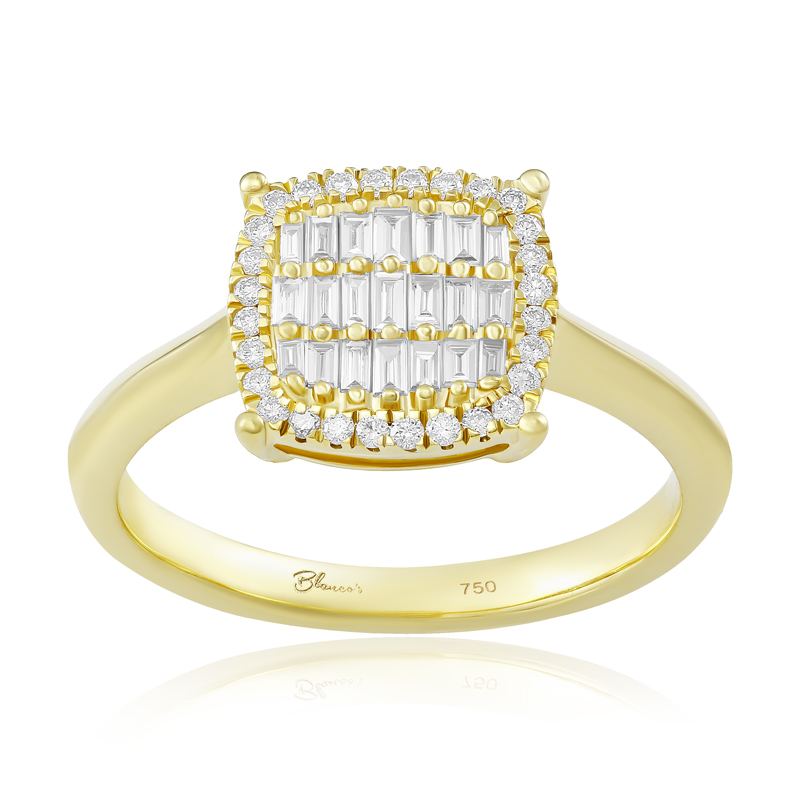 Inel Logodna Aur 18k Diamante BLANCO'S