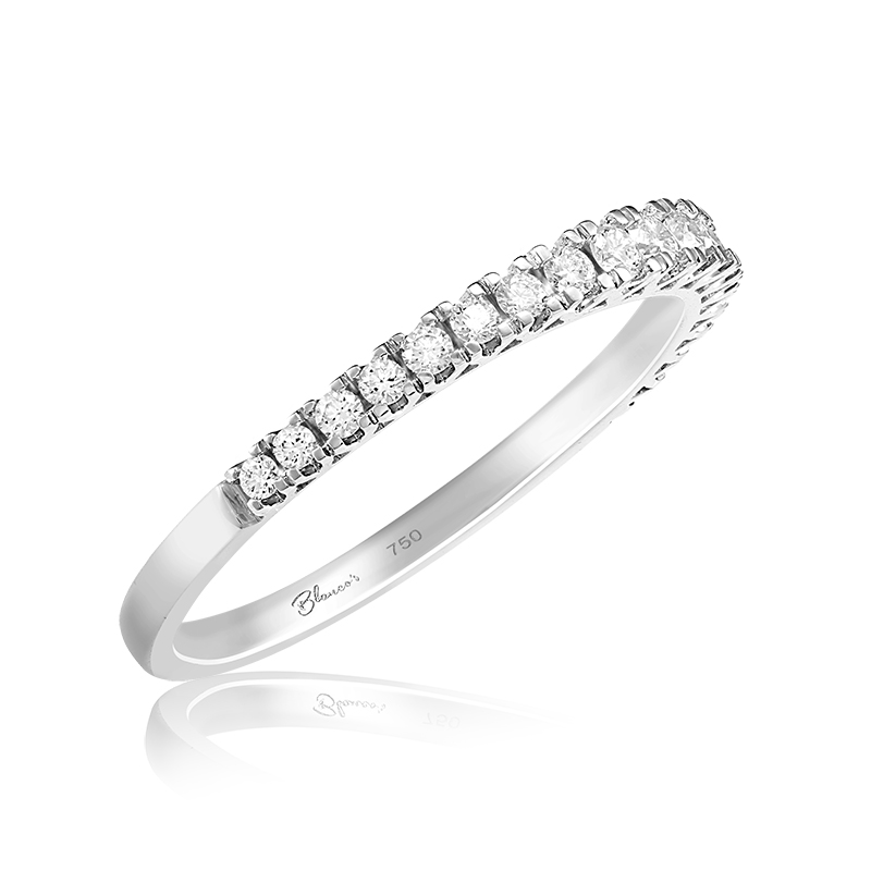 Inel Semi Eternity Aur 18k Diamante BLANCO'S Inel Semi Eternity Aur 18k Diamante BLANCO'S