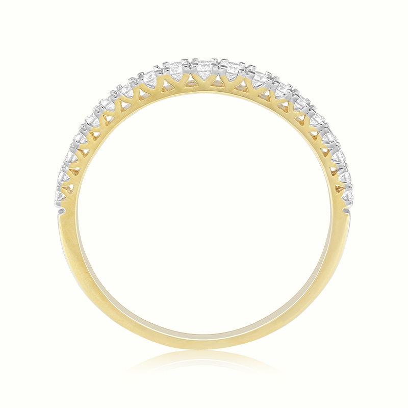Inel Semi Eternity Aur 18k Diamante BLANCO'S Inel Semi Eternity Aur 18k Diamante BLANCO'S