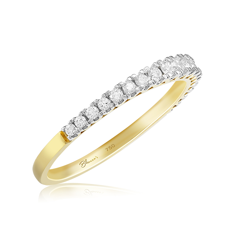 Inel Semi Eternity Aur 18k Diamante BLANCO'S Inel Semi Eternity Aur 18k Diamante BLANCO'S
