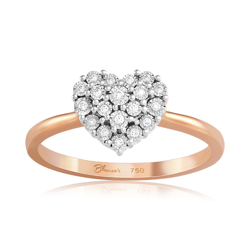 Inel Inima Aur 18k Diamante BLANCO'S