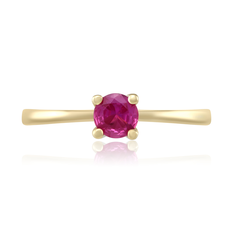 Inel Aur 18k Safir Roz DERUVO