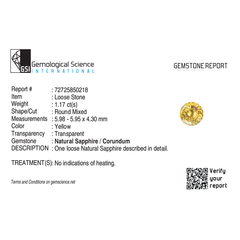 Inel Aur 18k Diamante, Safir Galben DERUVO 